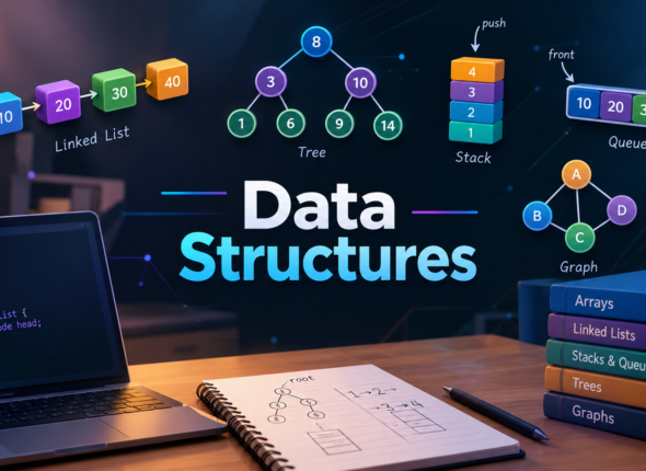 Courses 21 Data Structures_ A Tech Education Banner